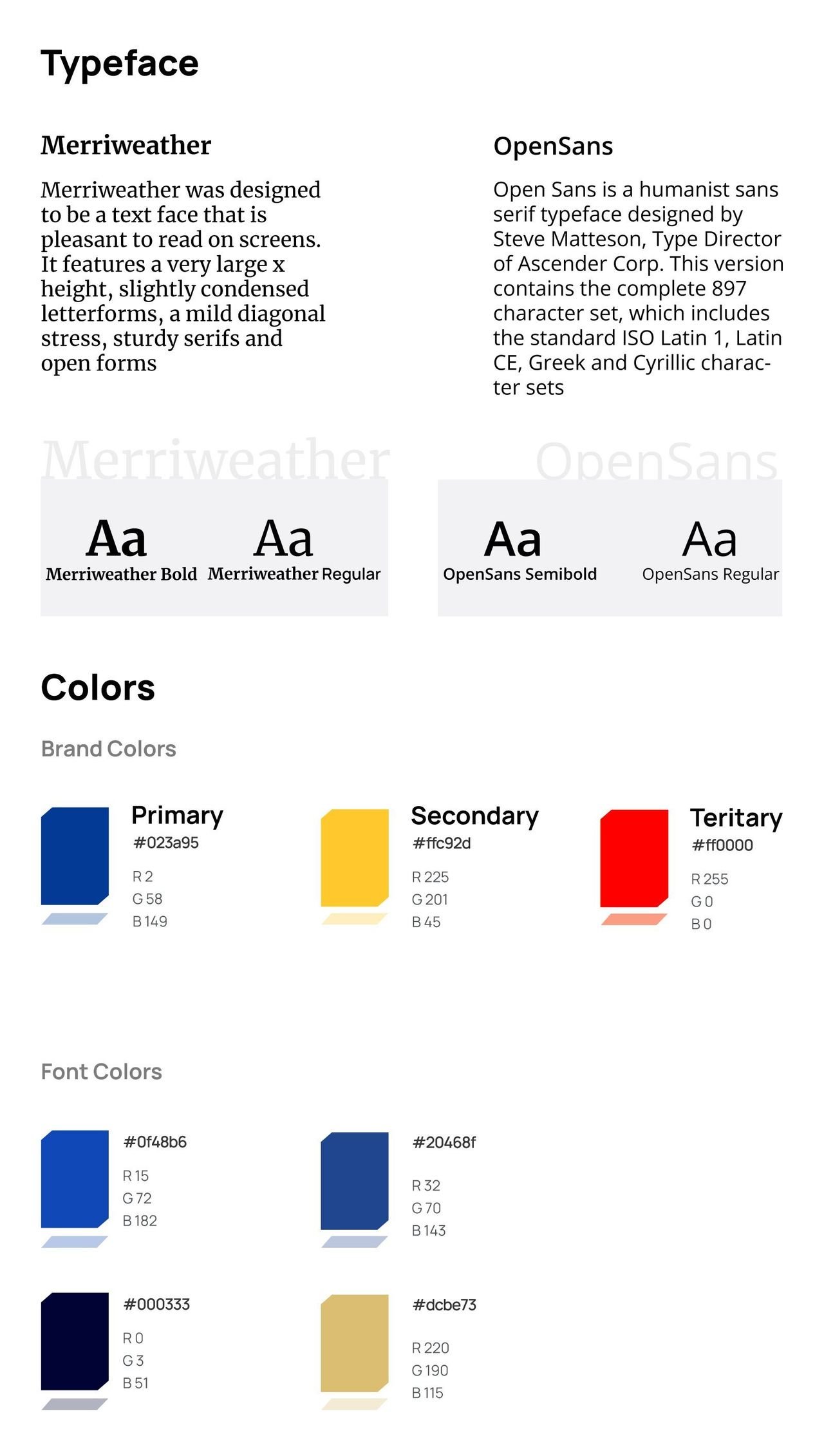 AIS Europe brand guideline page with typography and colours